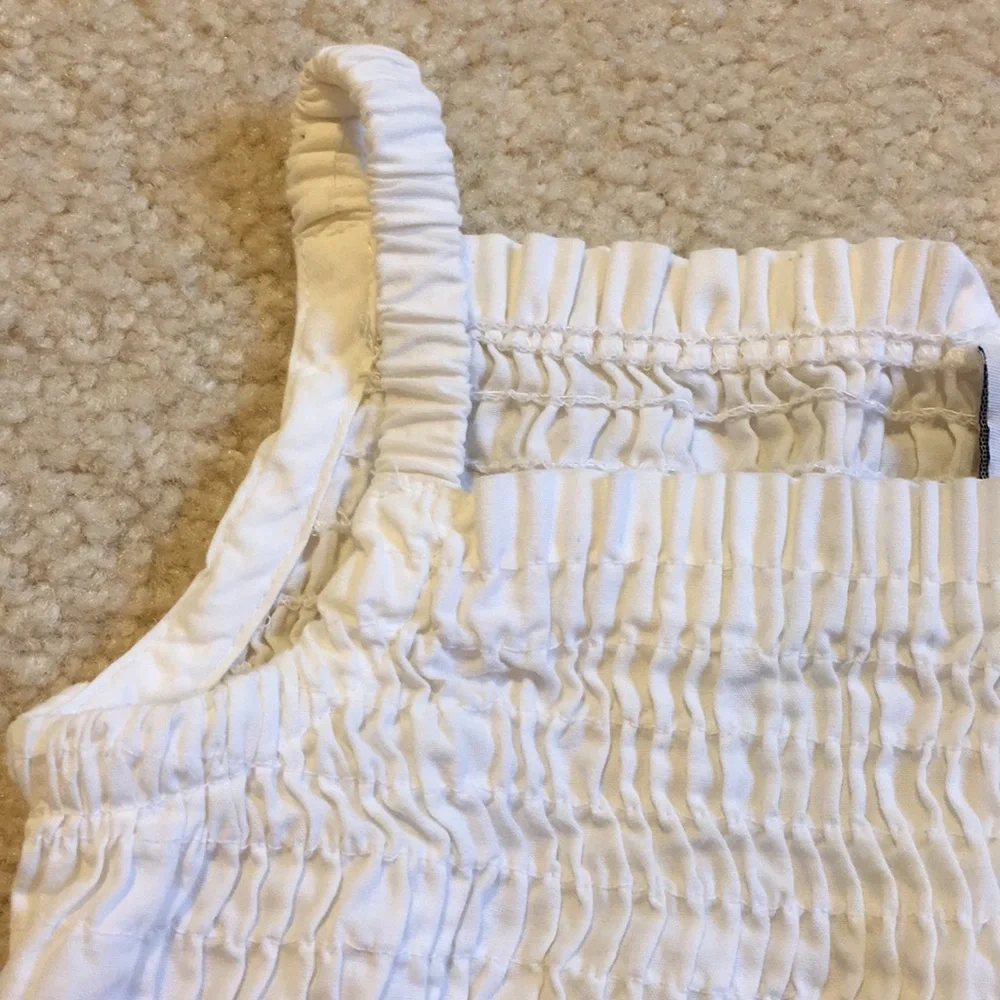 GAP white ruched
